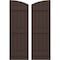 Ekena Millwork Americraft 5-Board (3 Batten) Wood Joined Board-n-Batten Shutters w/Ellipt Top, ARW401BE518X77TBH, PR ARW401BE518X77TBH - alternate 1